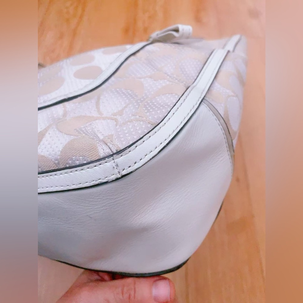 Vintage coach Poppy Hallie Signature Tote Bag polka dot pattern zippered pocket‎ - Picture 12 of 16